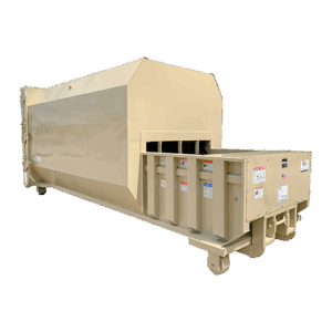CRA tan self-contained compactor
