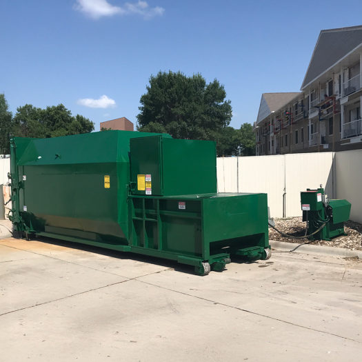 Equipment detail _ Self-Contained Compactors 2 CRA green self-contained compactor