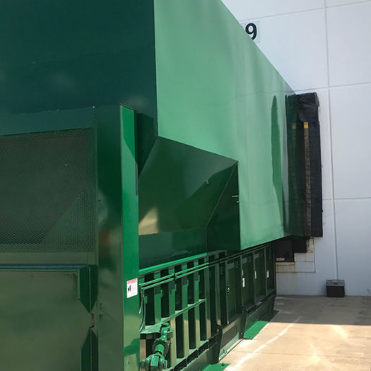 Equipment detail _ pre-crushers 01 CRA green outdoor pre-crusher compactor